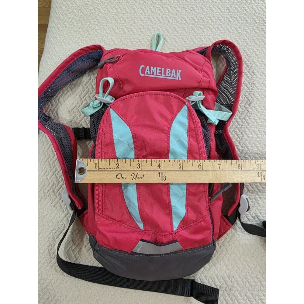 CamelBak Mini M.U.L.E. Kids Hydration Pack Pink Blue 1.5L Cargo